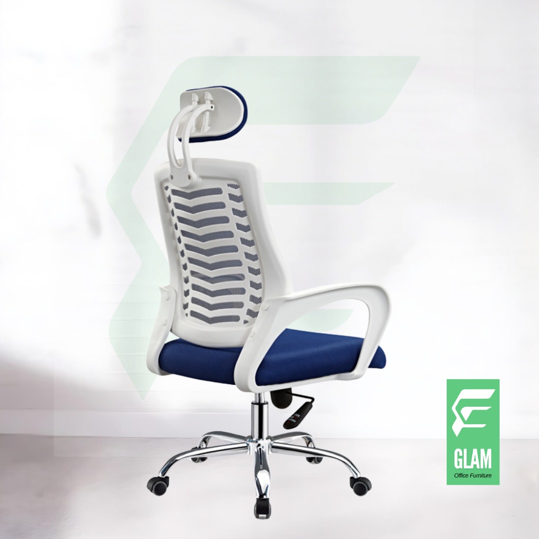 Glam V-Mesh Chair (BLUE)