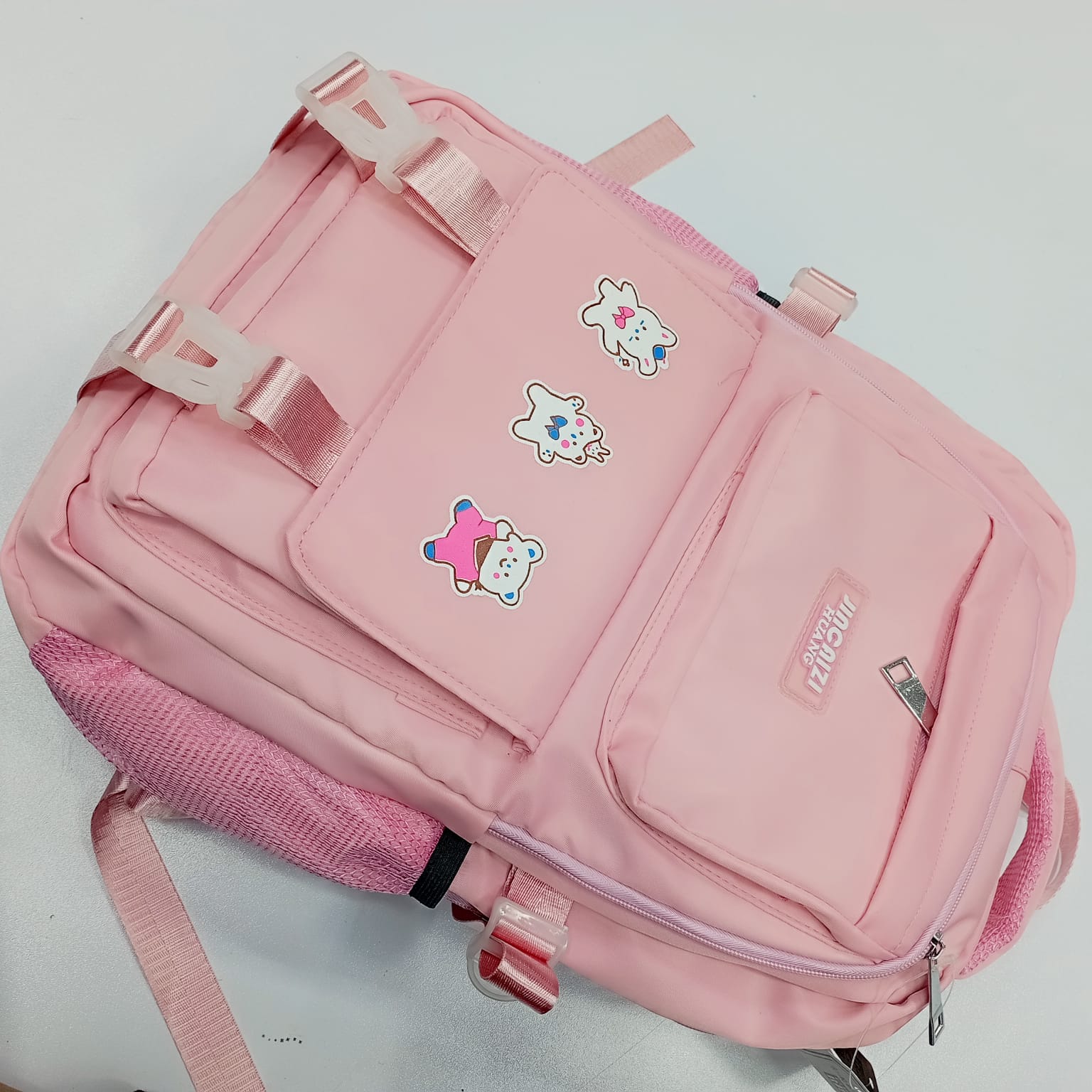 Kids Backpack Children School Bags Waterproof Primary Schoolbag Book Bag (Pink) Code : 7156