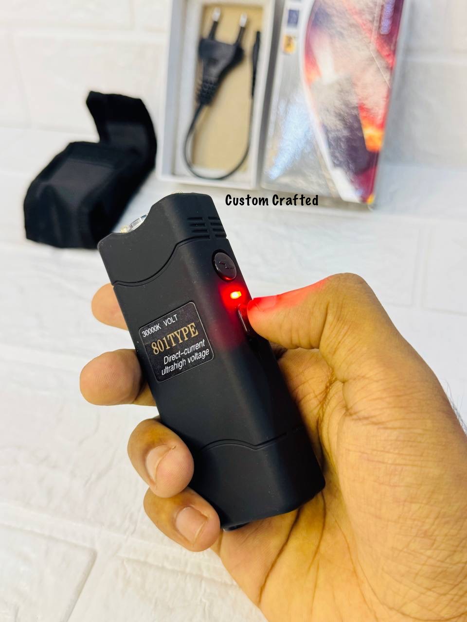 নিরাপত্তার সঙ্গী – Self Defence Electric Shock & LED Flashlight! ? With Extra Carry Bag