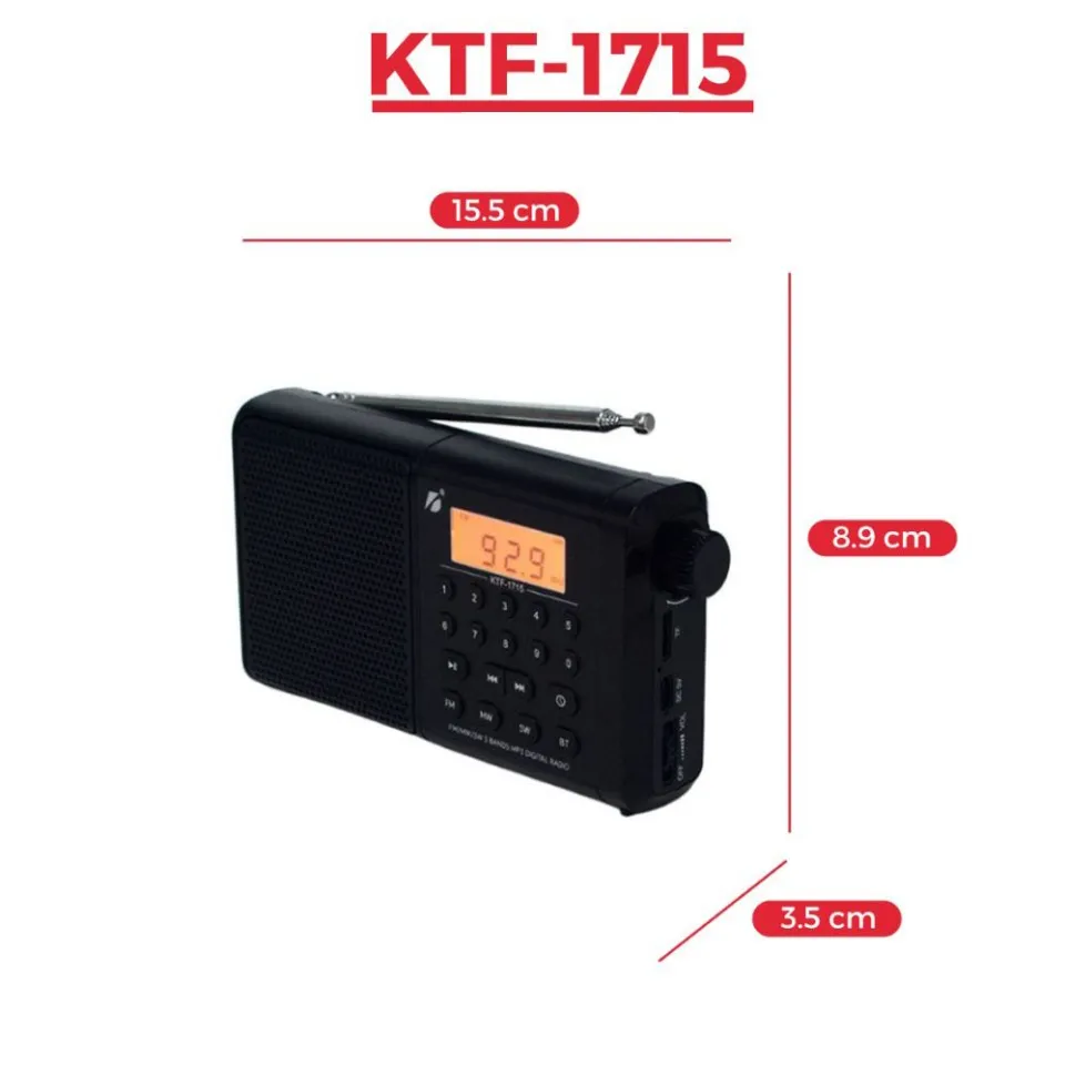 “”KTF-1715 Bluetooth speaker with Digital display””