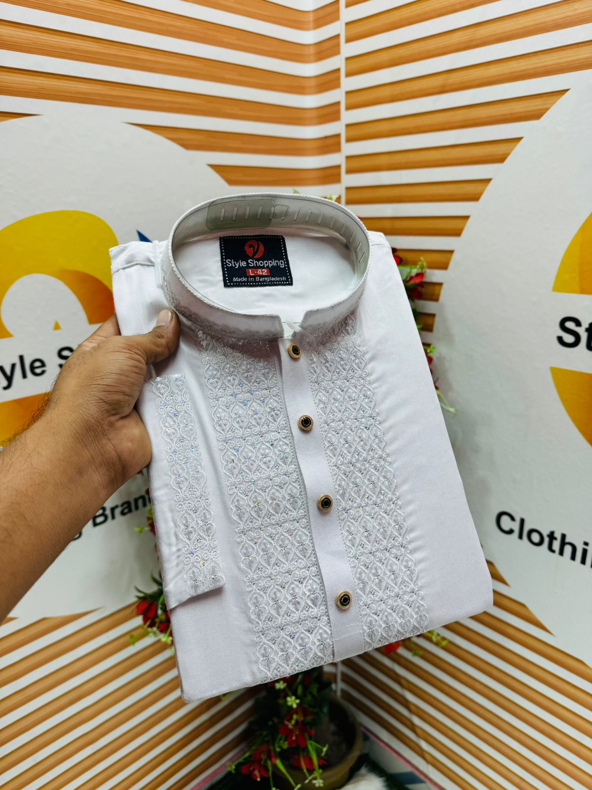 Sequence embroidery panjabi