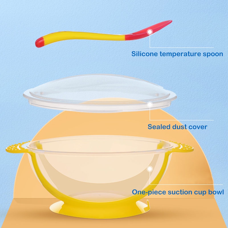 Silicon Food Pot With Temperature Spoon