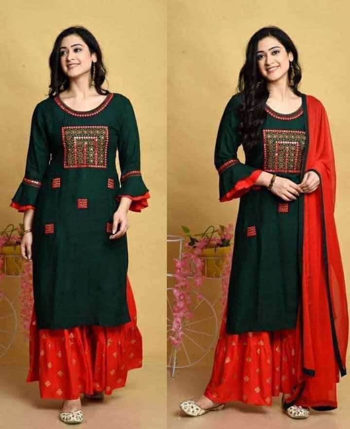 সৃজা এম্বোডারি গারারা থ্রি পিস কালেকশন