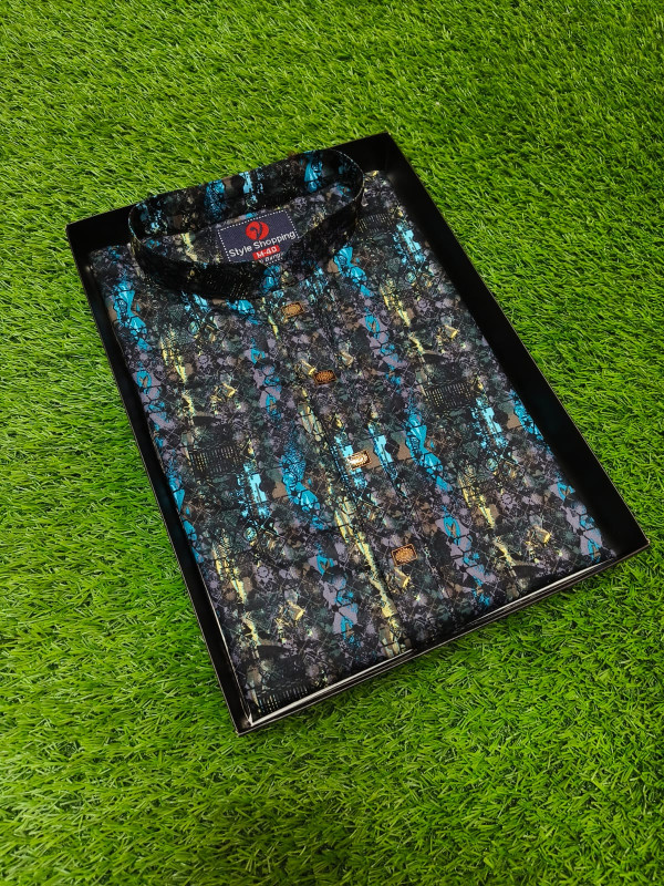 Premium 3D Print Cotton Panjabi 5762