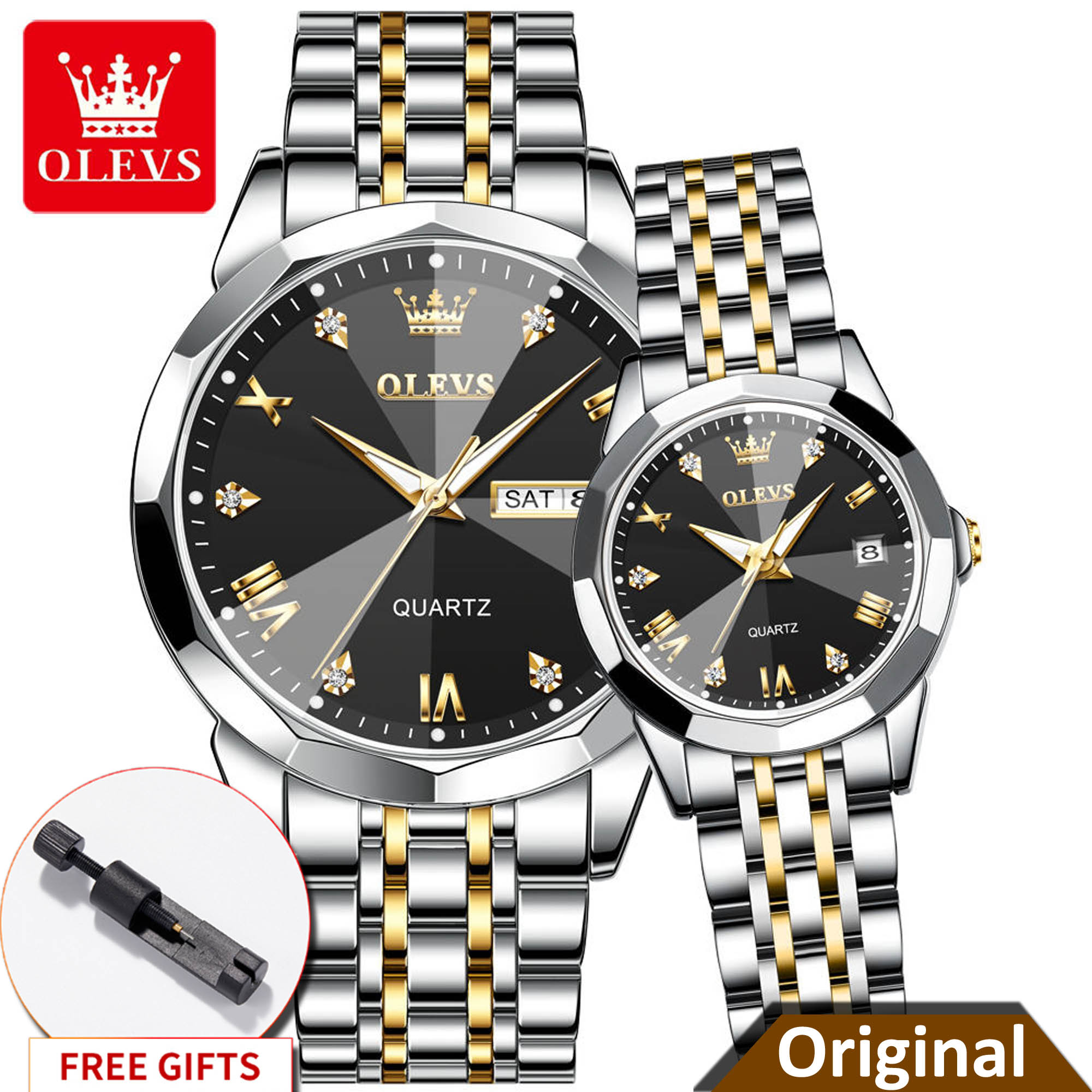 OLEVS 9931 Couple Watch for Men and Women
