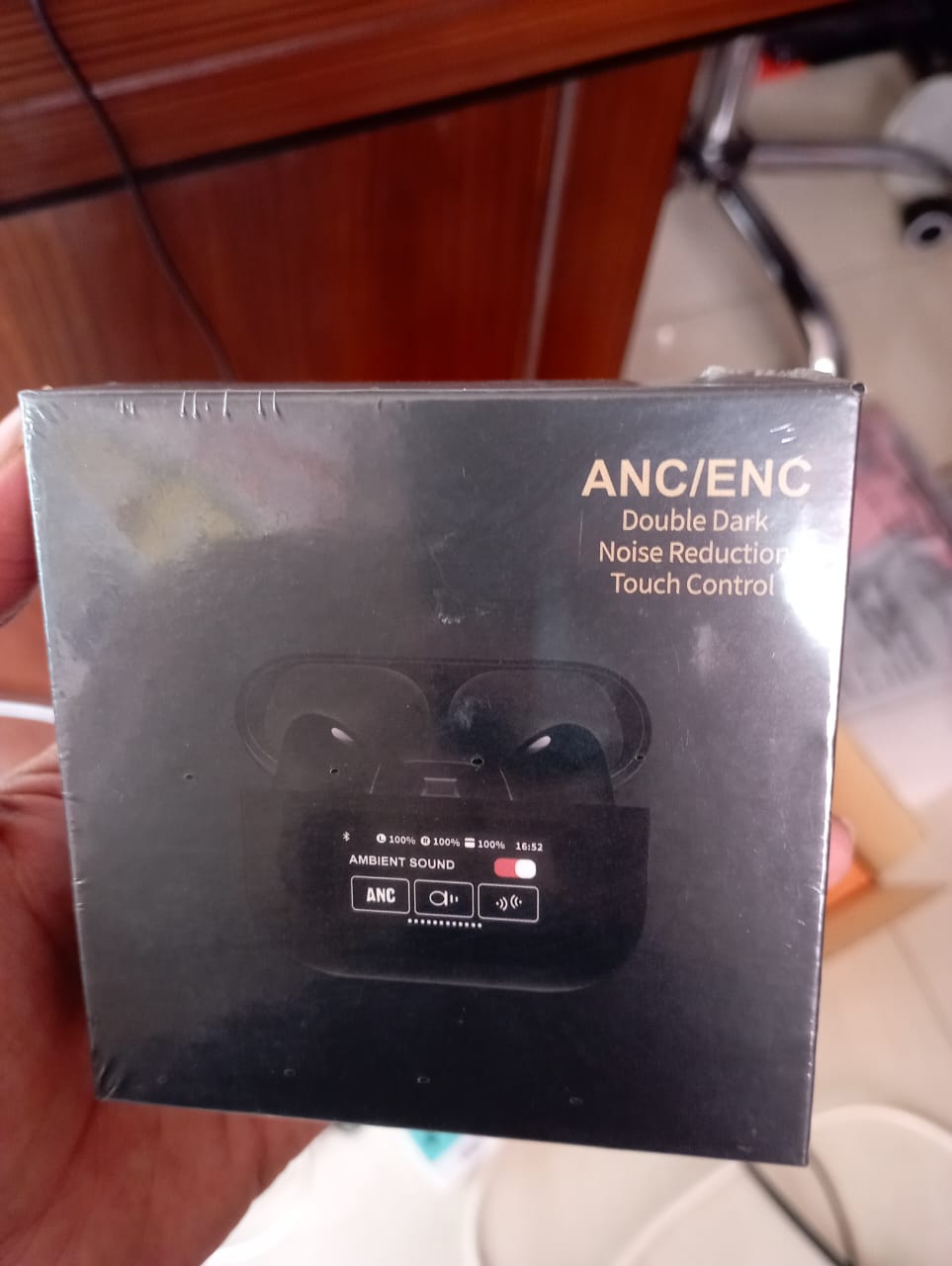 ANC Earbuds Touch Screen Display (Black) Code: 5437
