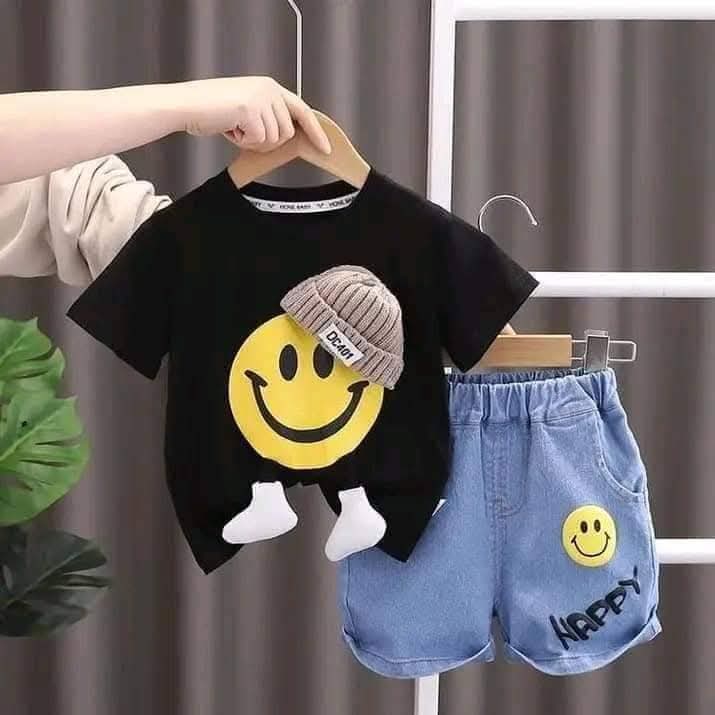 Denim Shorts & T-shirt set