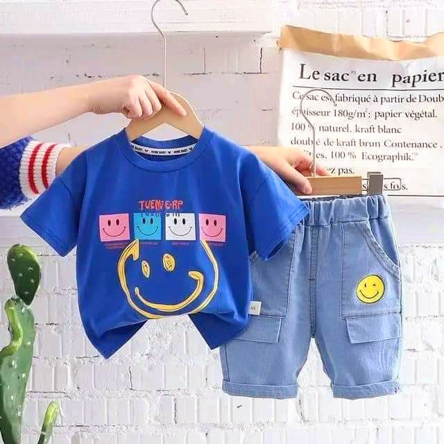 Denim Shorts & T-shirt set