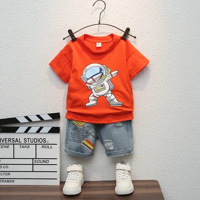 Denim Shorts & T-shirt set