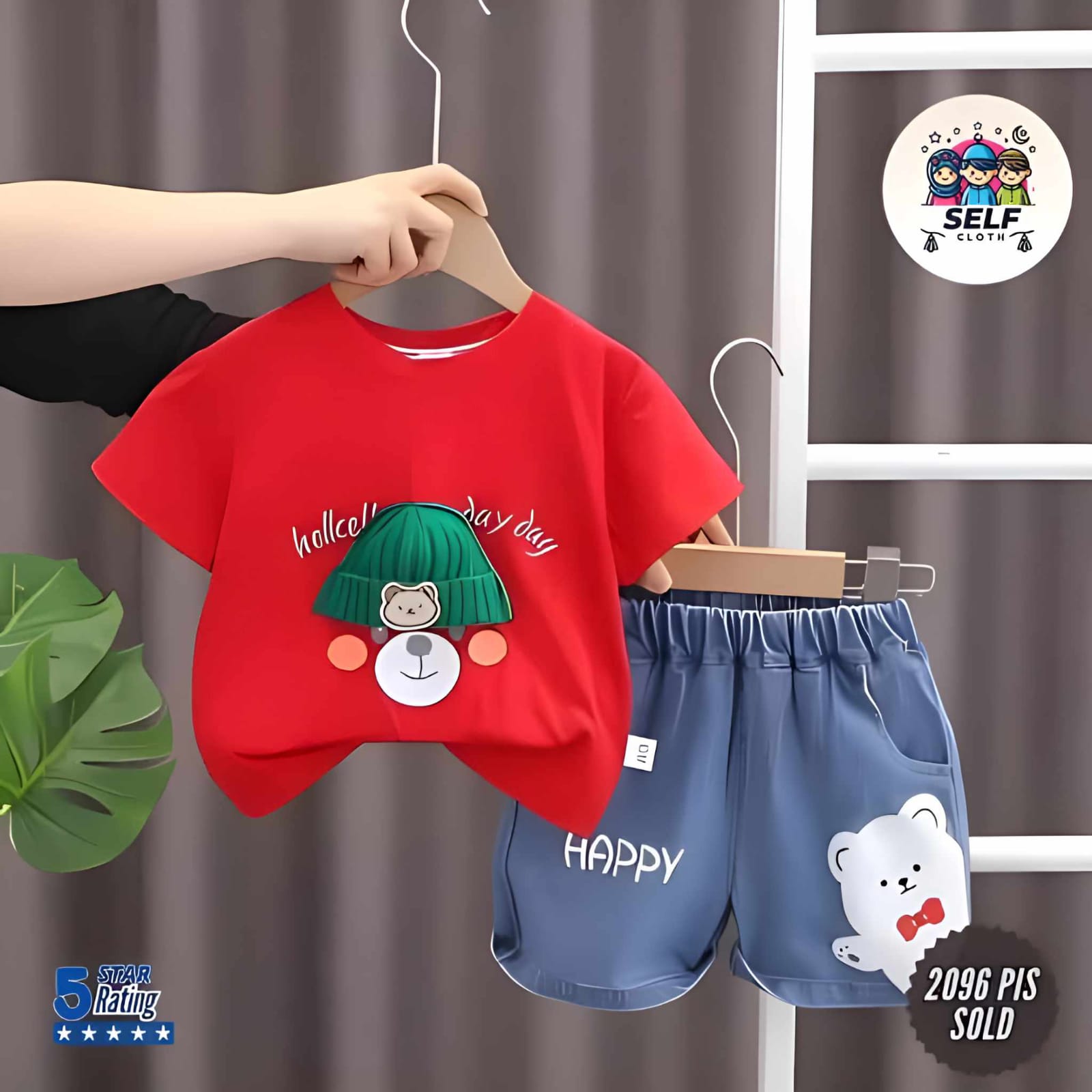 Denim Shorts & T-shirt set