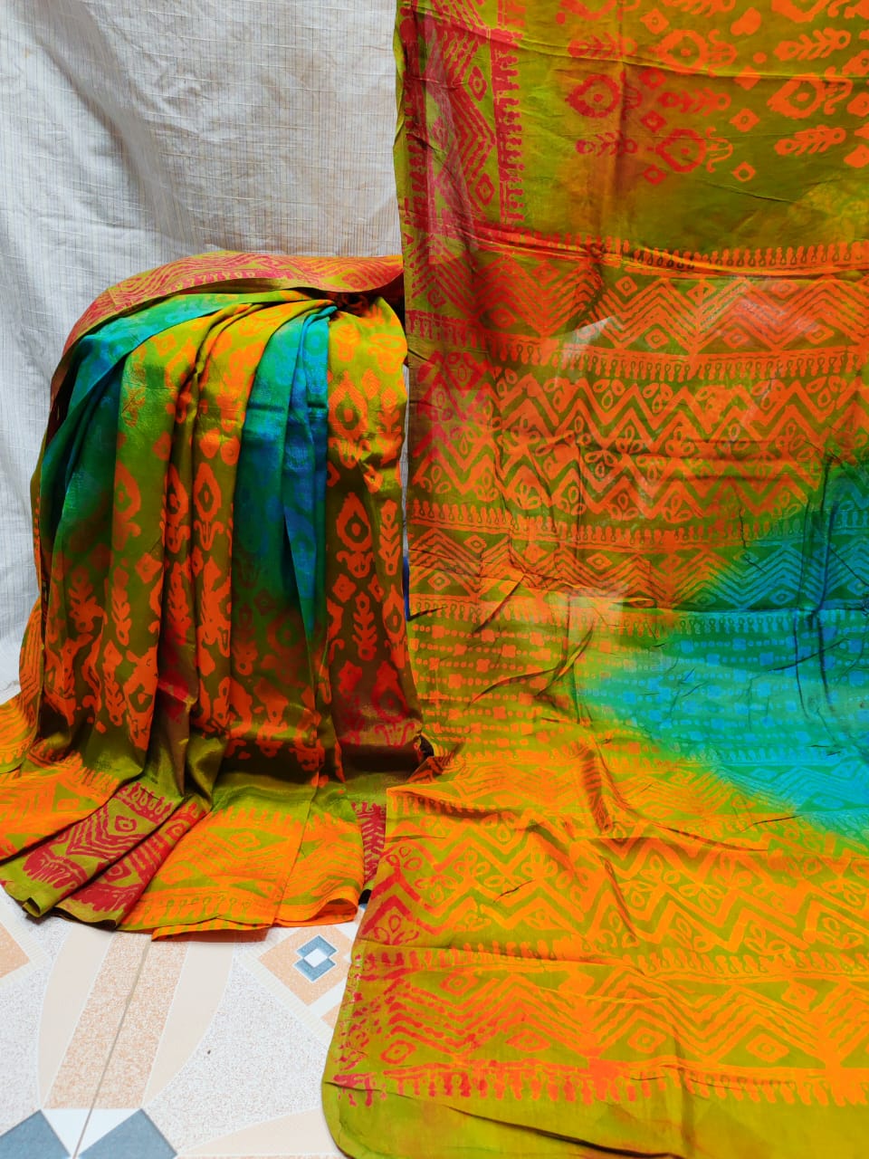 Batik silk saree 2025