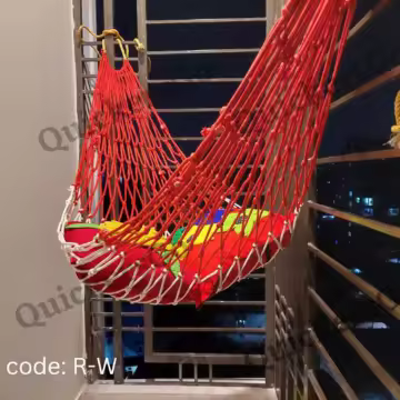 Dolna Lullaby Swing Bed-1Pcs/Hand Made Dulna Adult Rope Bed Hanging Dulna Use For All People Large Swing Rope Bed Rattan Dulna