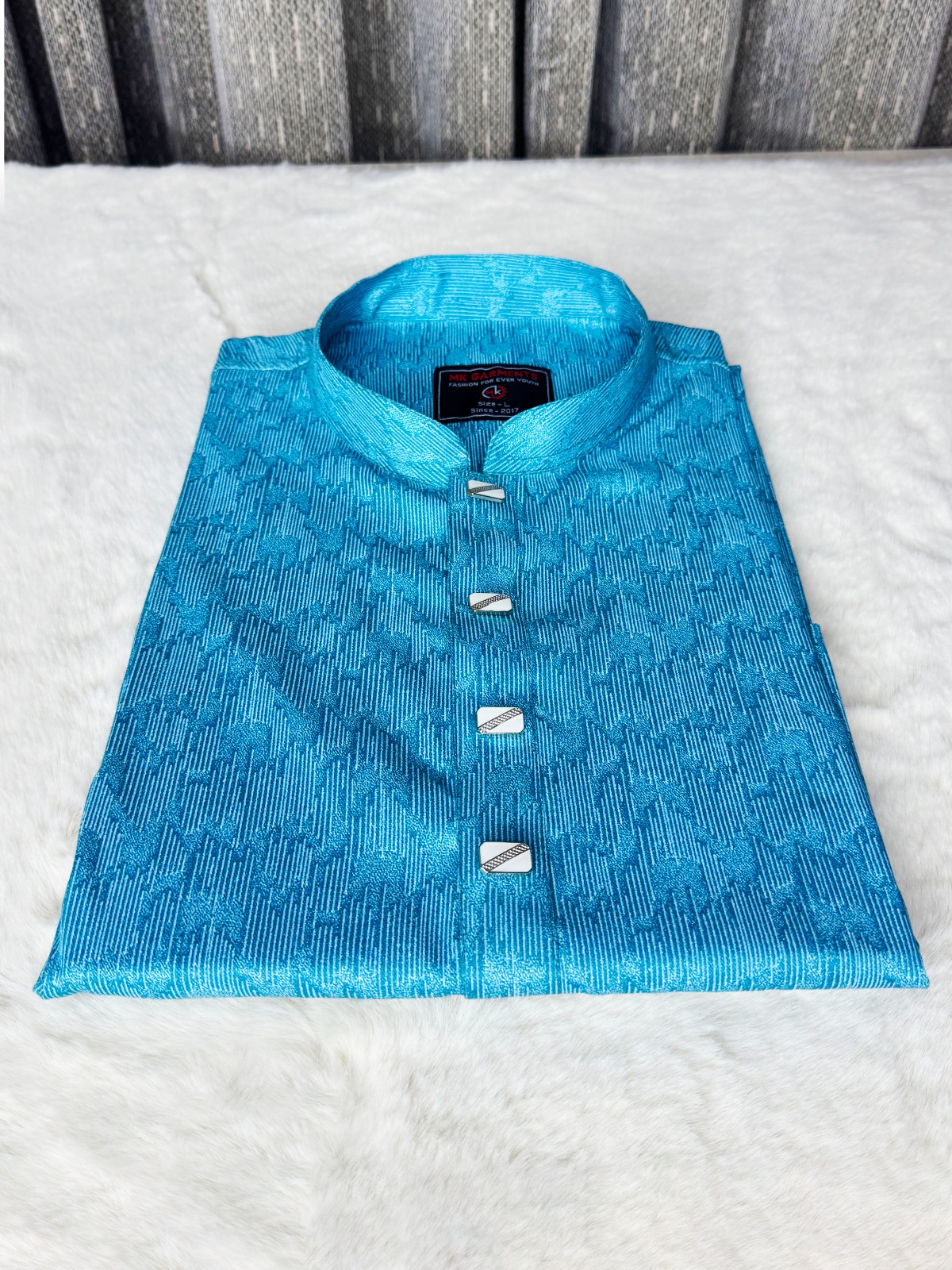 Premium Cotton Print Panjabi