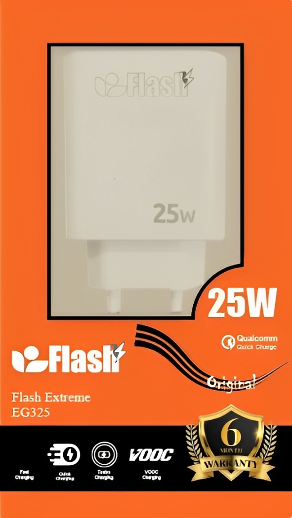 EG325C Flash Extreme 25W Fast/Turbo/Vooc Charger (Type-C)