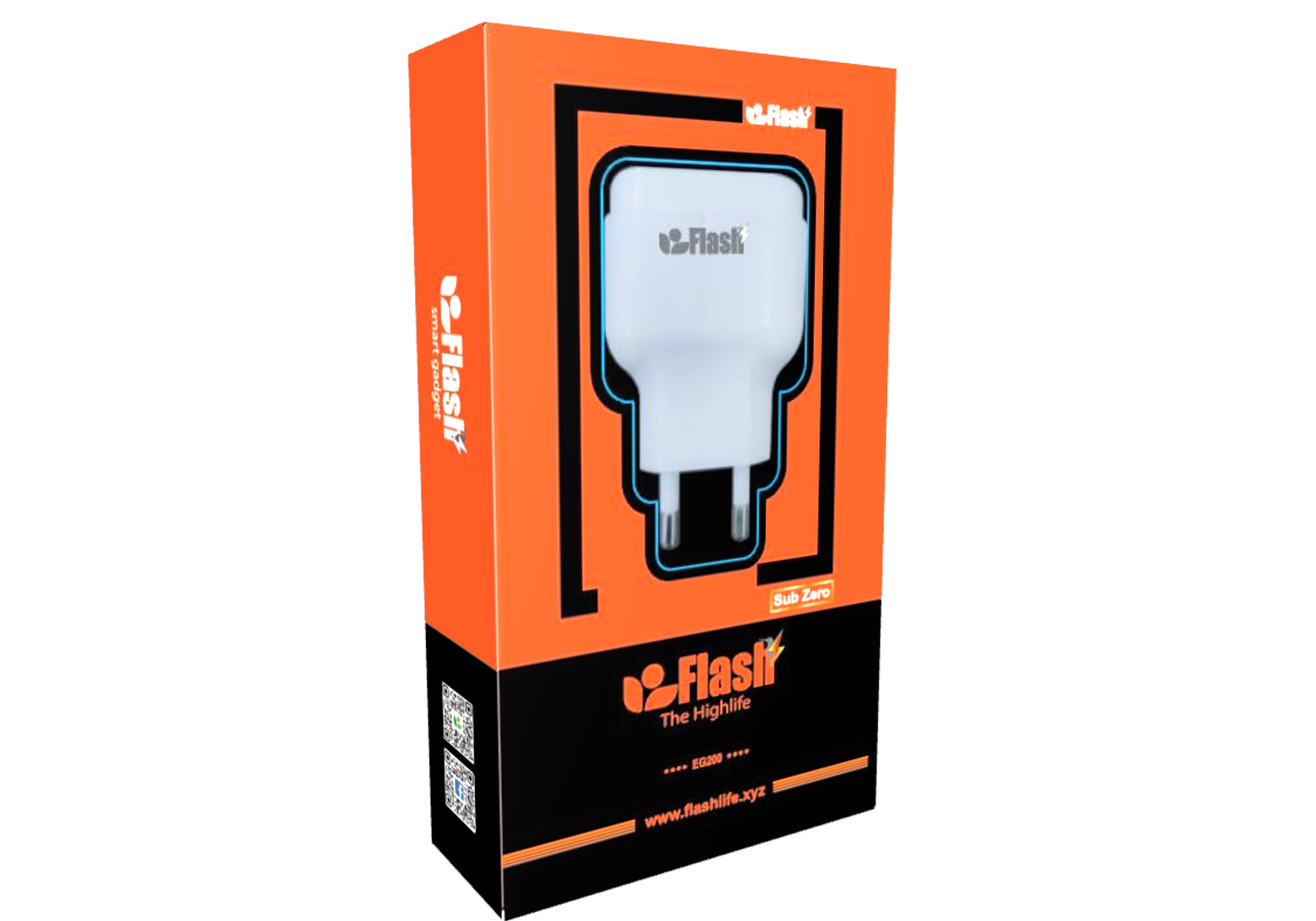 EG200 Sub Zero 14W 2.4A Dual USB Charger (Micro)