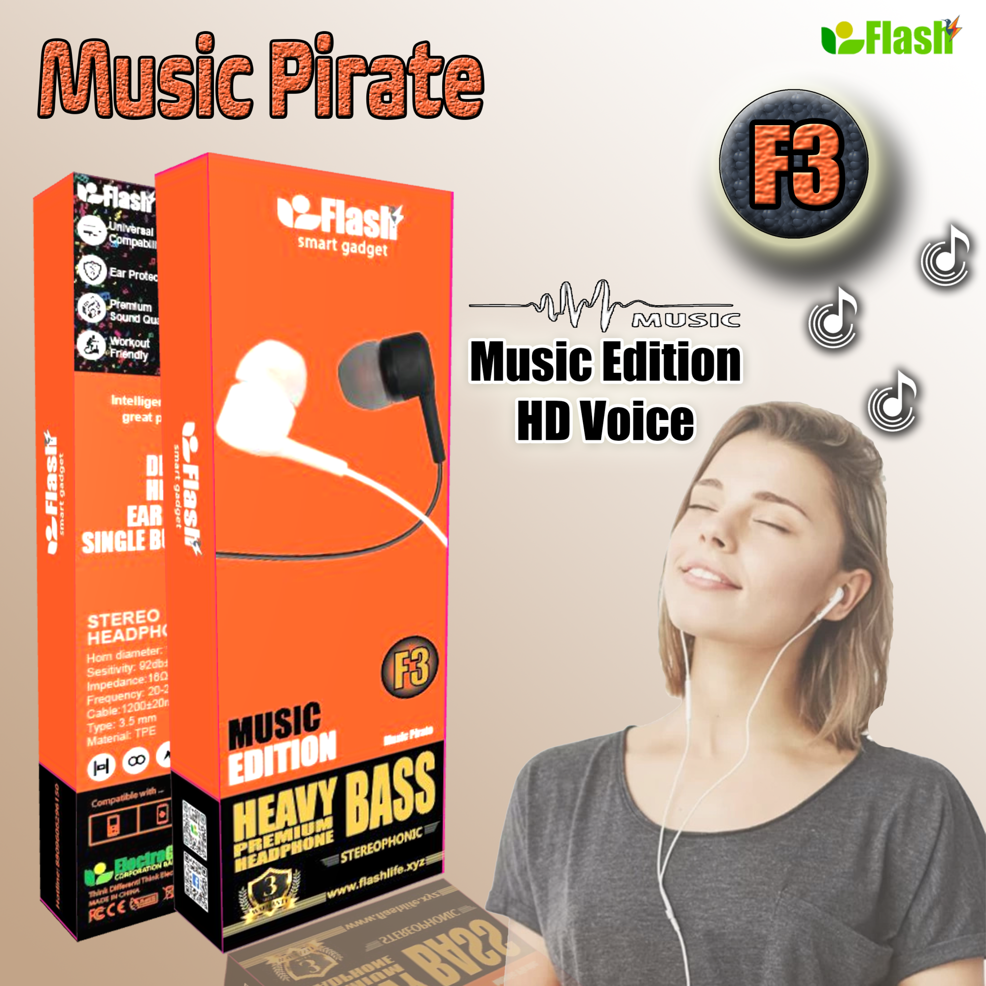 Flash F3 In-Ear Headphone