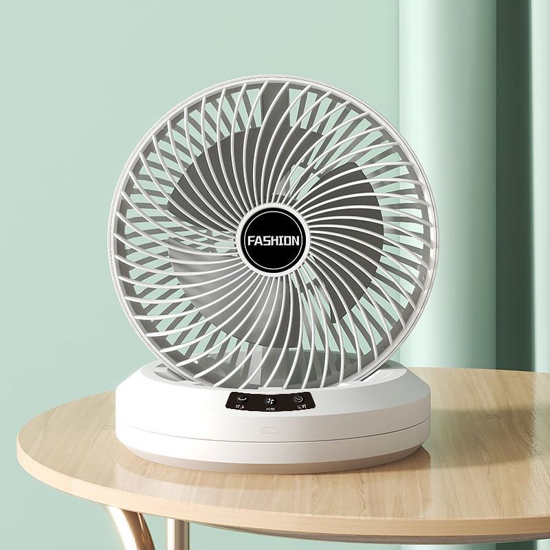 (Out Of Stock) Rechargeable Rotating Fan with Remote Control – Portable, Adjustable & Multi-Functional Fan
