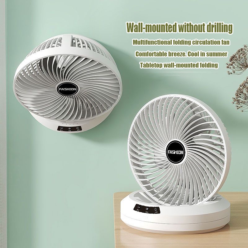 (Out Of Stock) Rechargeable Rotating Fan with Remote Control – Portable, Adjustable & Multi-Functional Fan