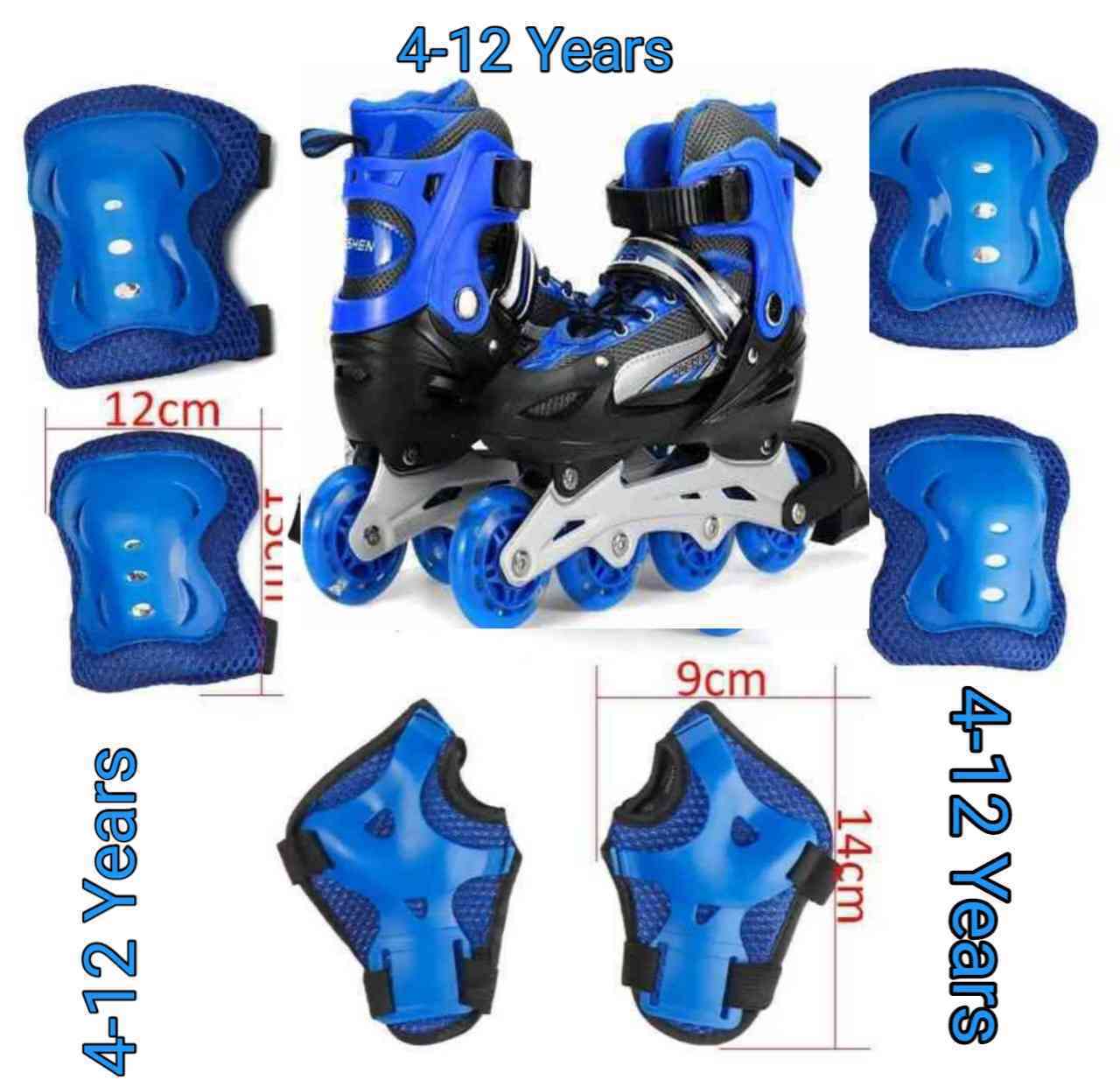 Skating shoe with safety guard for 4-12 years old boys