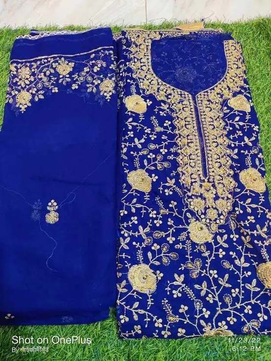 অল ওভার এম্ব্রডারি করা ।