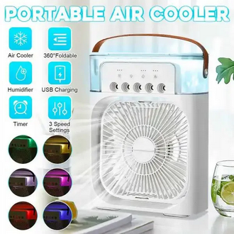 3 In 1 Portable Fan USB Personal Air Cooler Mini Air Conditioner
