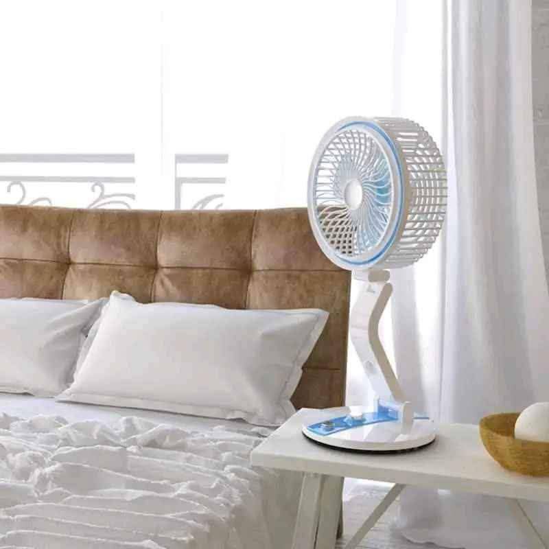 Rechargeable Folding Fan With LED Light (LR Fan)