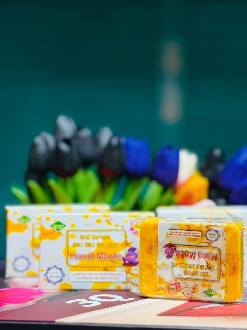 ? Saffron goat milk soap ?