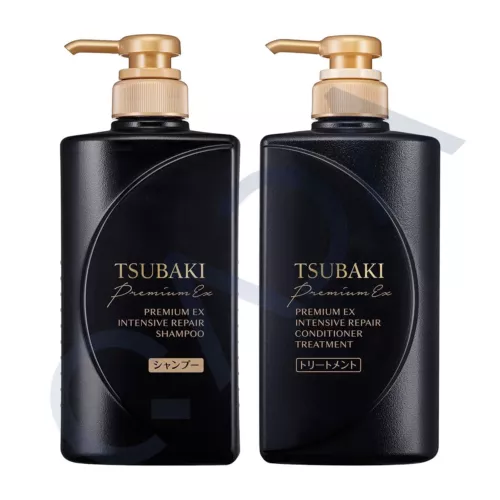 Shisedo TSUBAKI Premium EX Intensive Repair Shampoo & Conditioner each 490 ml