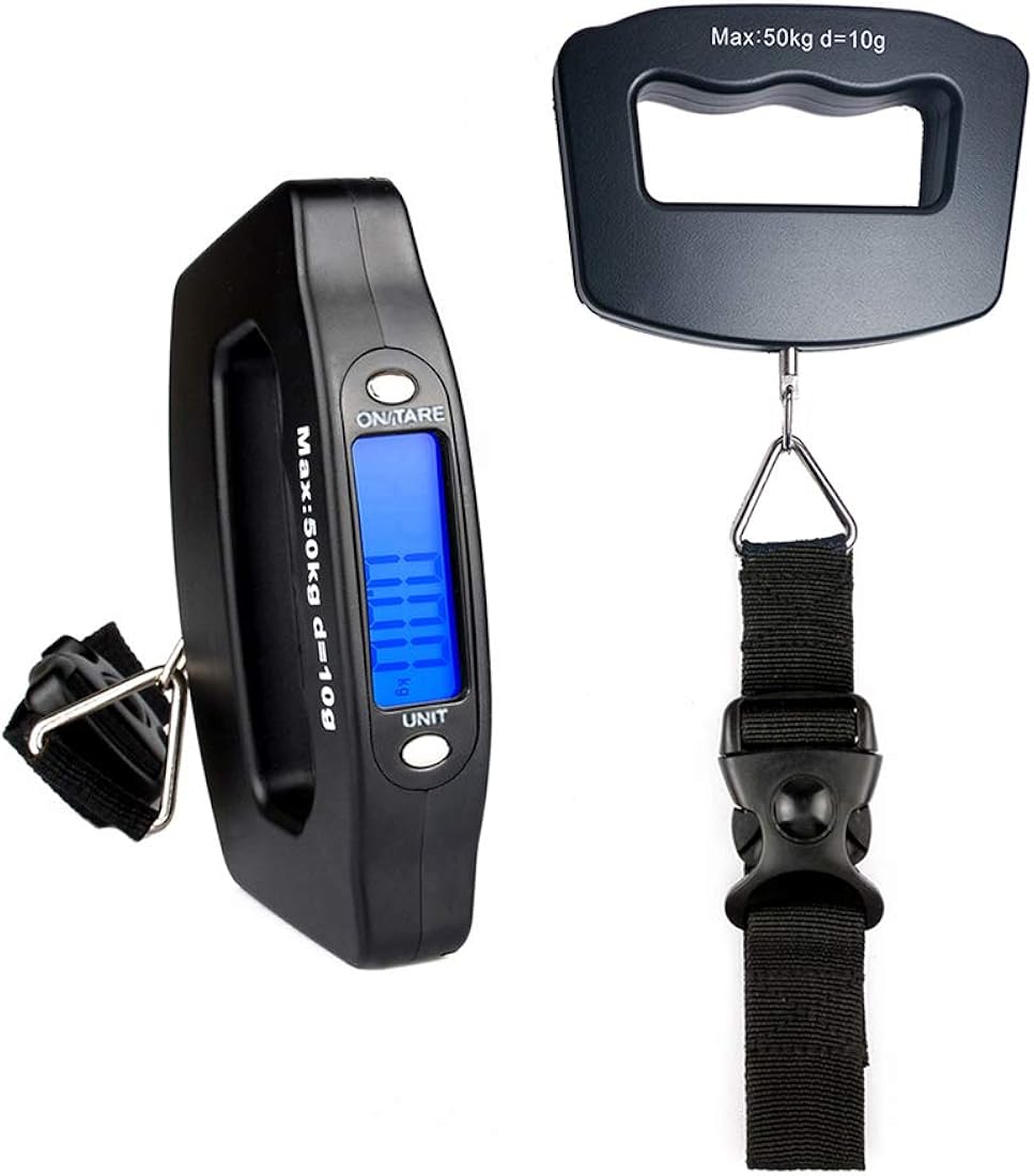 Telebrads As Seen on TV 50kg Portable Electronic LCD Digital Hanging Weight Scale Pocket Scale for Luggage Suitcase Travel Bag