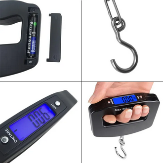Telebrads As Seen on TV 50kg Portable Electronic LCD Digital Hanging Weight Scale Pocket Scale for Luggage Suitcase Travel Bag