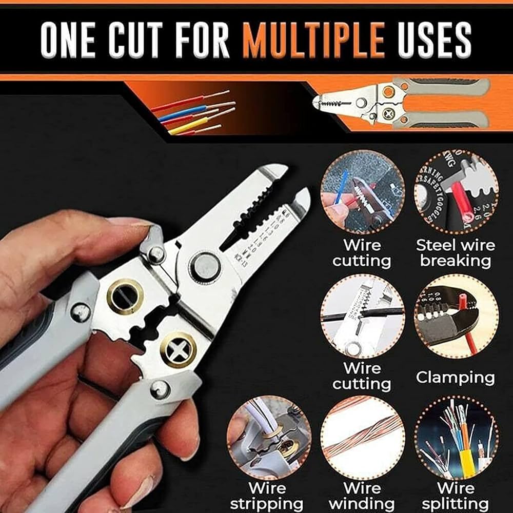 Professionl 7inch(180mm) Multifunctional Wire Stripper