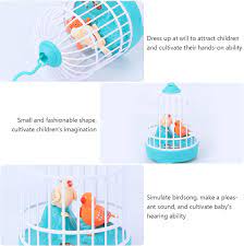RAISA Talking Birds Singing and Chirping Birds for Kids Rechargeable Battery with Cable