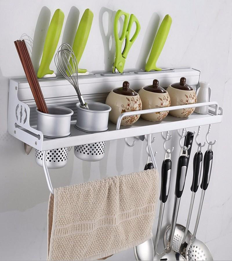 Wall Hanging Aluminium Kitchen Rack / Wall Mounted Kitchen Rack Aluminum Kitchen Rack of Wall Shelf