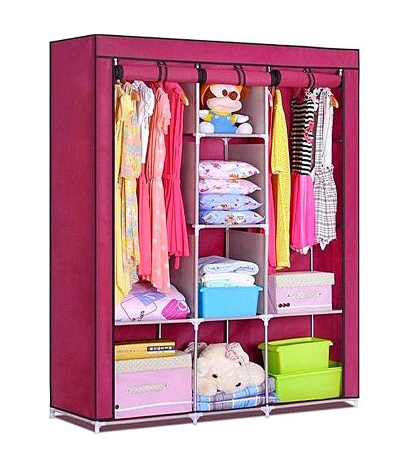 HCX Wardrobe Storage Organizer for Clothes – Big Size – Magenta