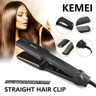Kemei KM 329 Professional Fast Warm-up Tourmaline Ceramic Heating Plate Thermal Performance Hair Straightener Styling Iron Tools