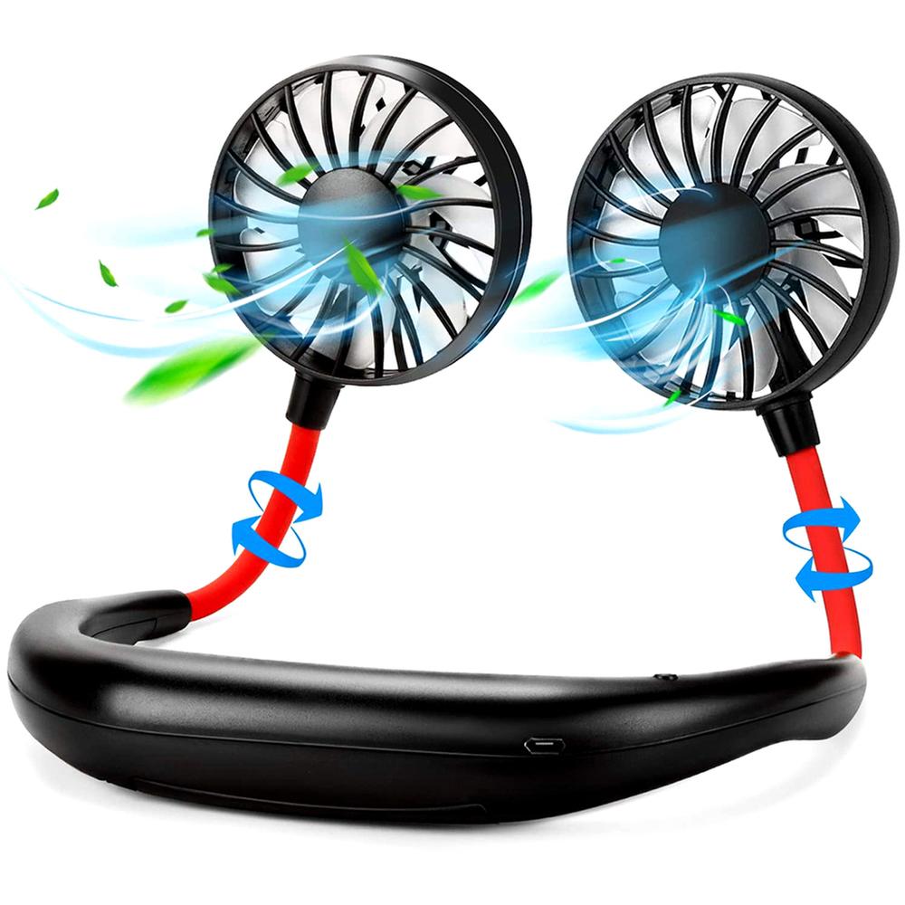 Neck Fan Wearable 2000mAh Rechargeable