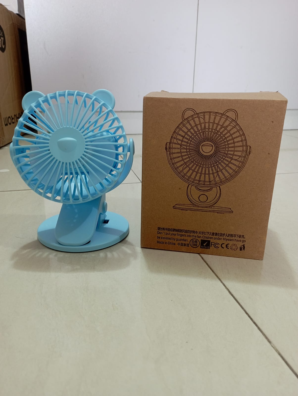 USB Table Fan Mini Wind Power Handheld Clip Fan Desktop Convenient Portable Student Cute Small Cooling Ventilador 360 Rotation : 4651