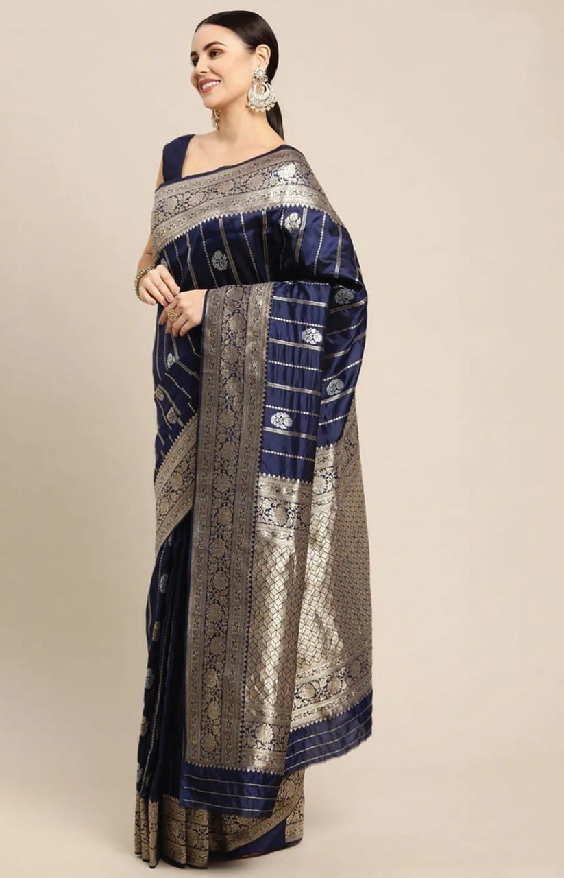 প্রিন্টেড সিল্ক শাড়ি (ব্লাউজ পিস সহ)