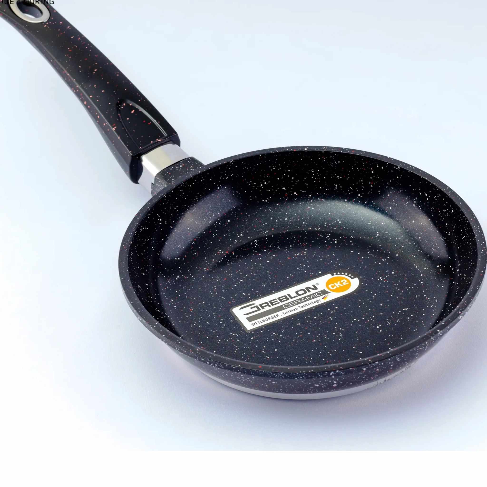 RamsHomeDecor 20cm Nonstick Induction Aluminium Die Cast Granite Stone Pan