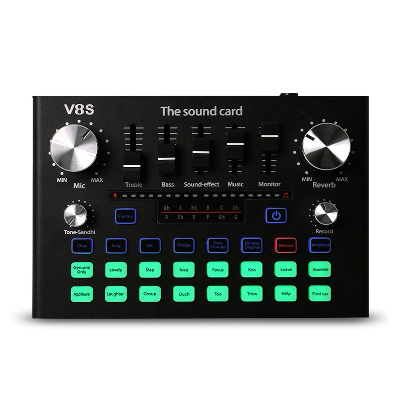 V8S Live Sound Card For Studio Recording