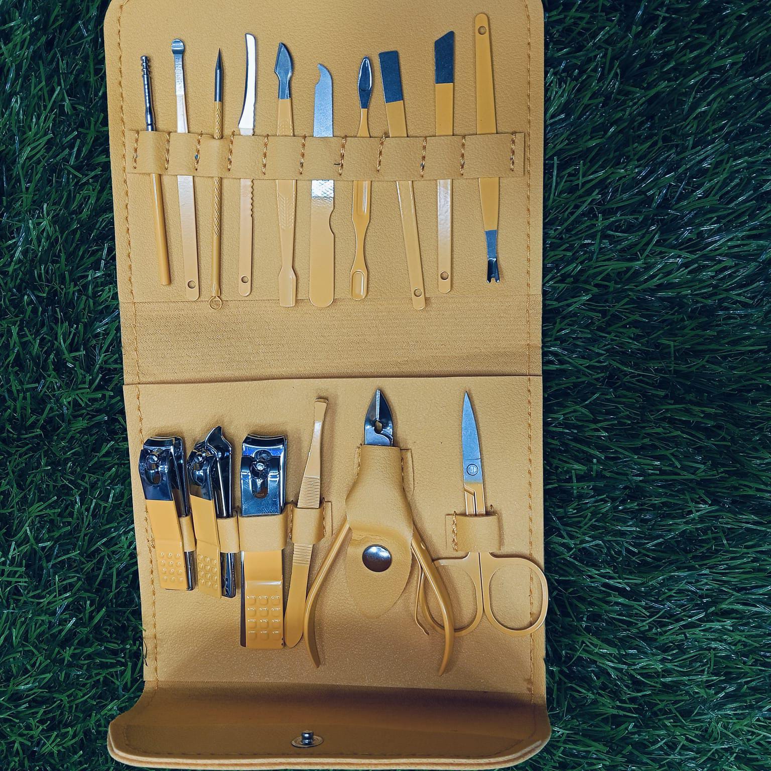 Product details of Professional Nail Clipper Kit Stainless Steel Blue Manicure Set Nail Scissors Cuticle Trimmer Cutters Travel