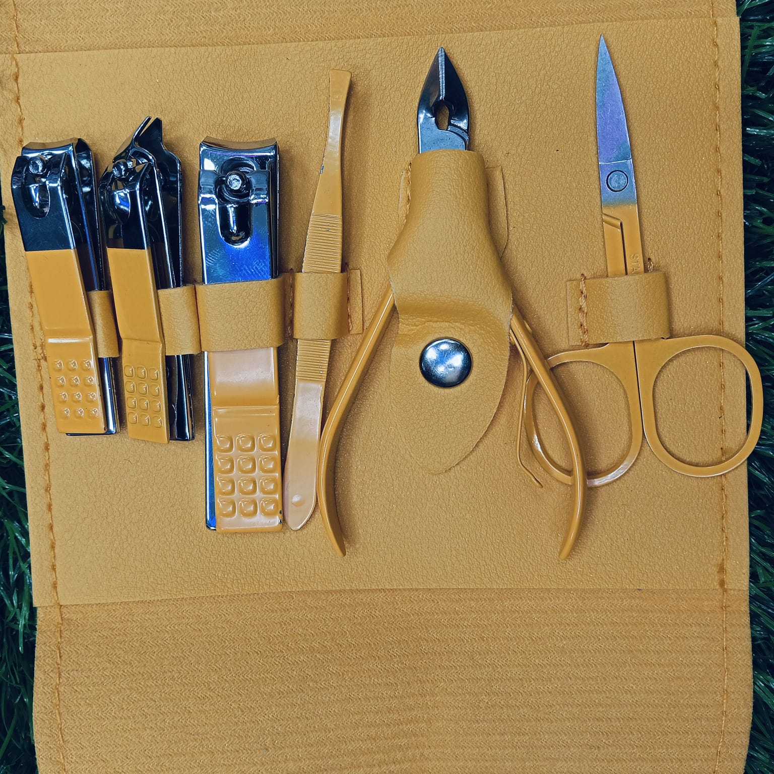 Product details of Professional Nail Clipper Kit Stainless Steel Blue Manicure Set Nail Scissors Cuticle Trimmer Cutters Travel