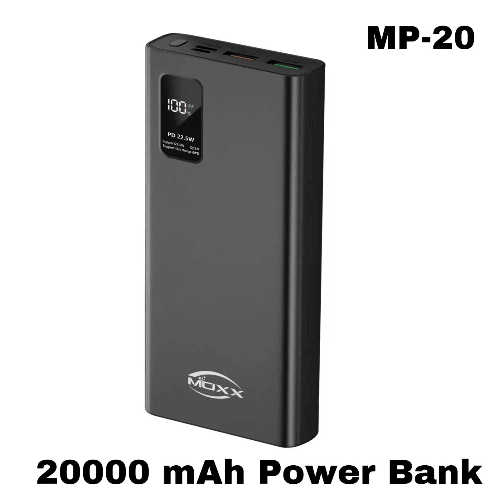 Moxx MP-PB20 Power Bank – 20000mAh – Black