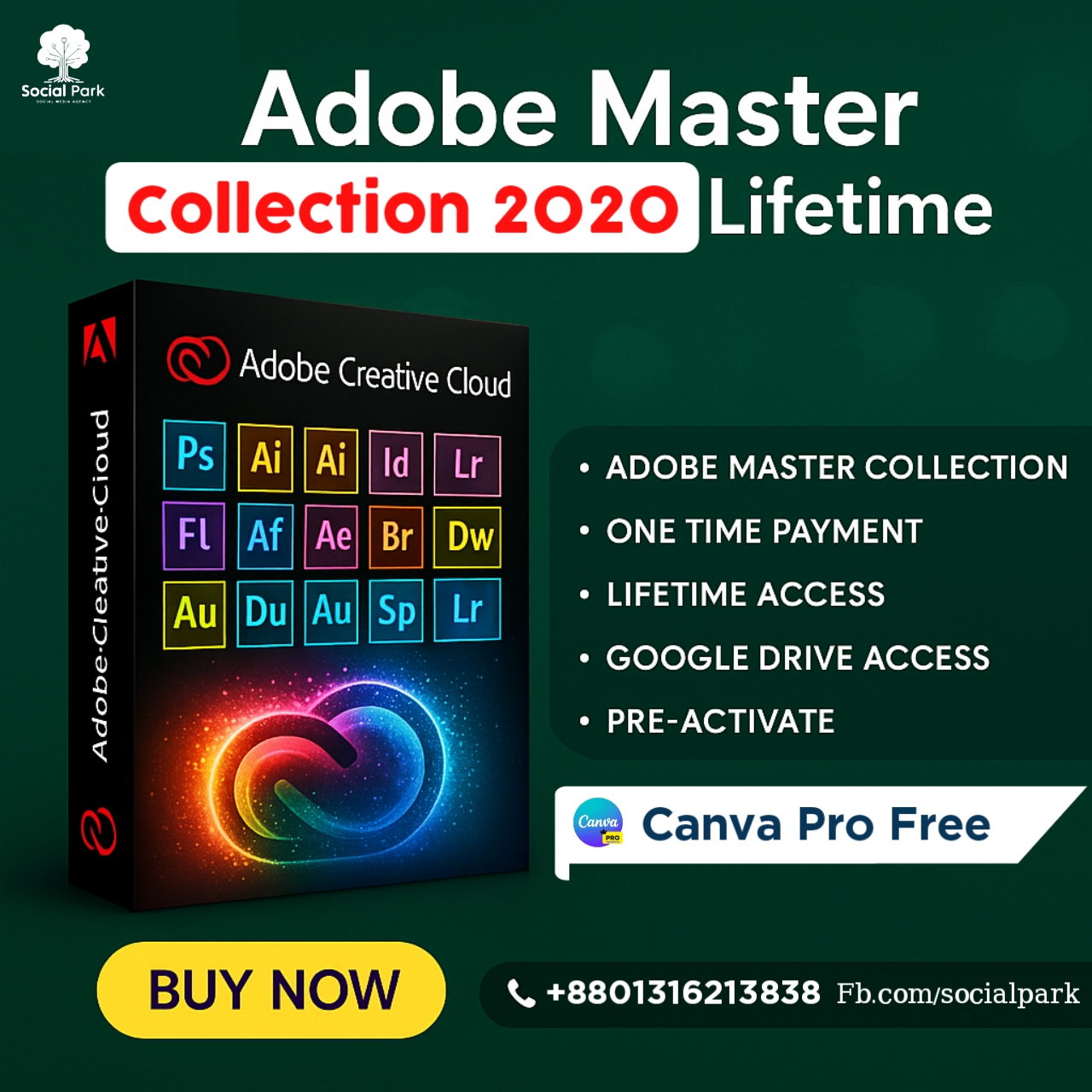 Adobe Master Collection 2020 || Free Canva Subscription?