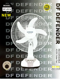 Defender Rechargeable Fan 16″ defender kn 2916