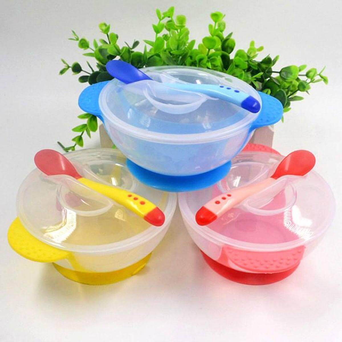 ? বেবি ফুড বাউল উইথ সুইপিং স্পুন (Baby Suction Bowl with Spoon)