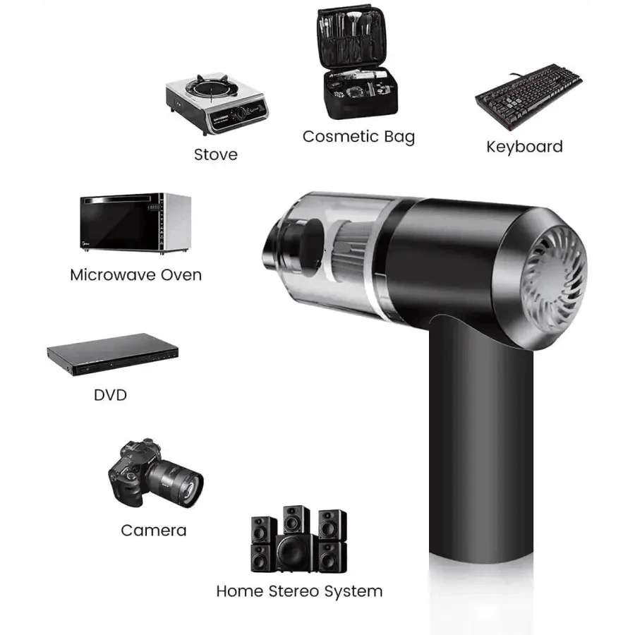 2-in-1 Portable Vacuum Cleaner – Rechargeable & Multifunctional
