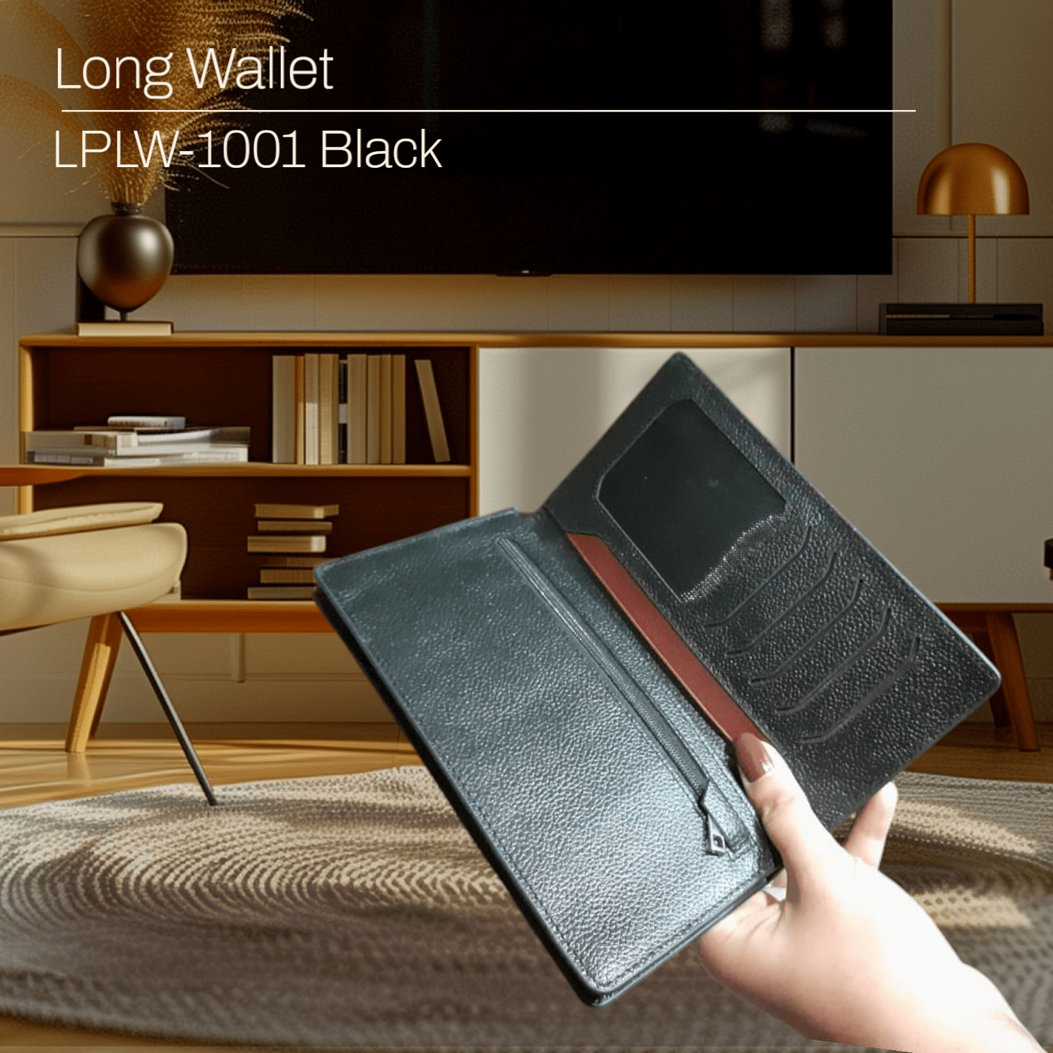 Leather Long Wallet