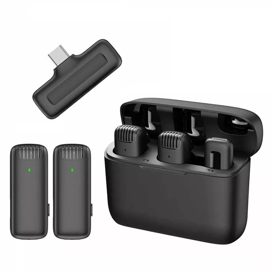 J13 Wireless Microphone with Charging Case For Type C Code : 7219