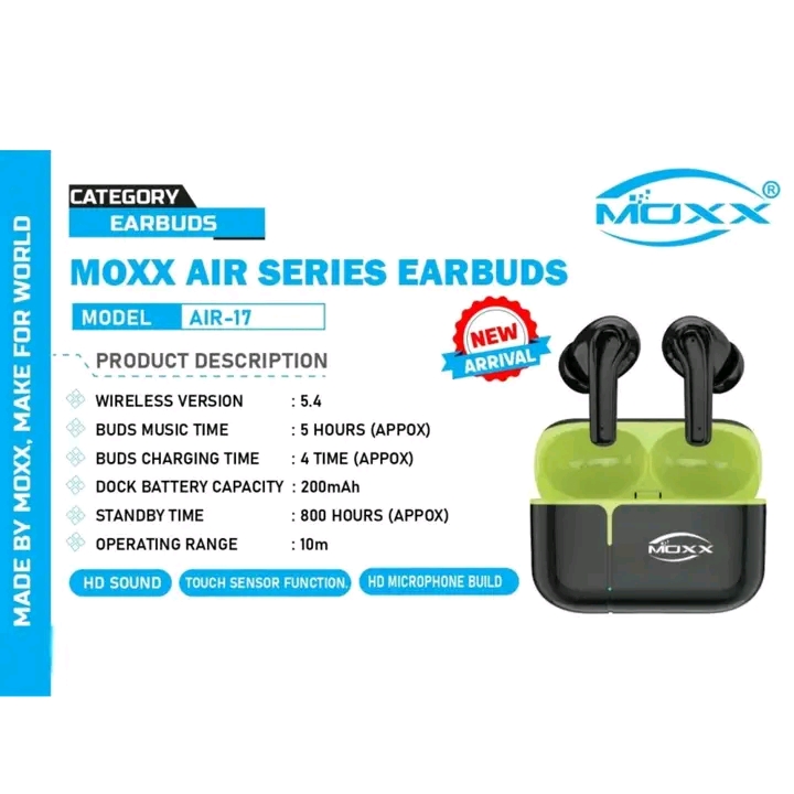 MOXX Air Series Earbuds AIR-17 – Perfect Sound, Modern Style by Dreamy DeaLs